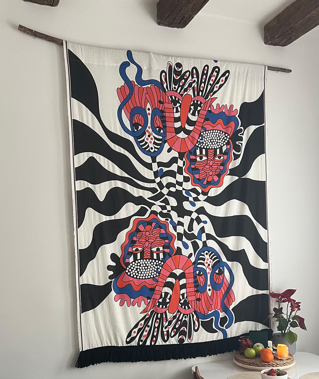 Artelie Haname textile wall art in an interior