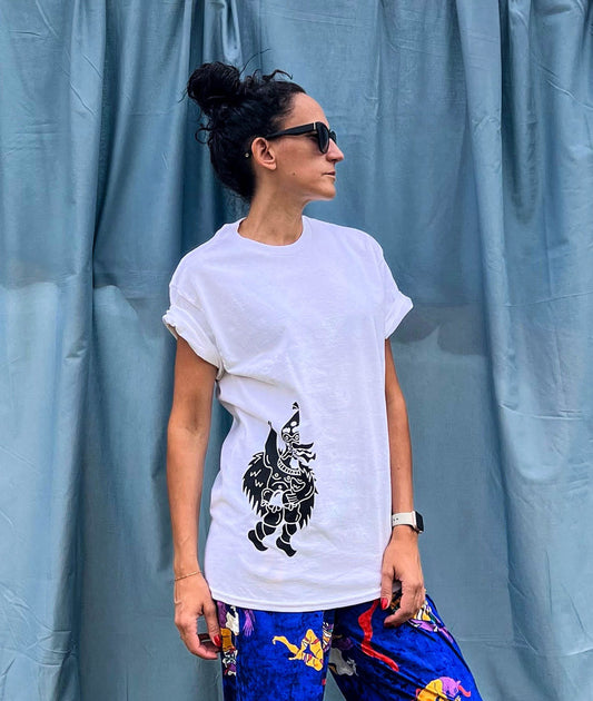 White Men Women T-Shirt Kuker