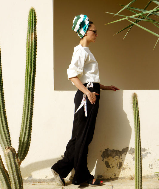 Дълги черни дамски панталони Leon