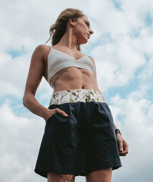 Short Wide Women's Pants with Pockets Stellar