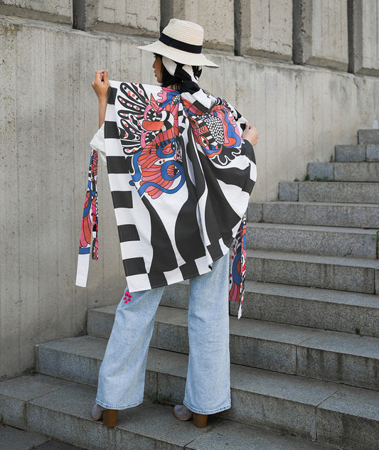 Artelie Haname Panorama scarf, full print