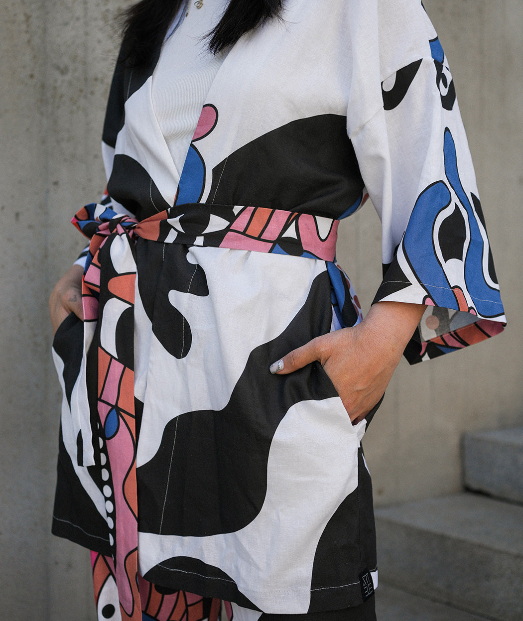 Artelie Haname kimono jacket, side view