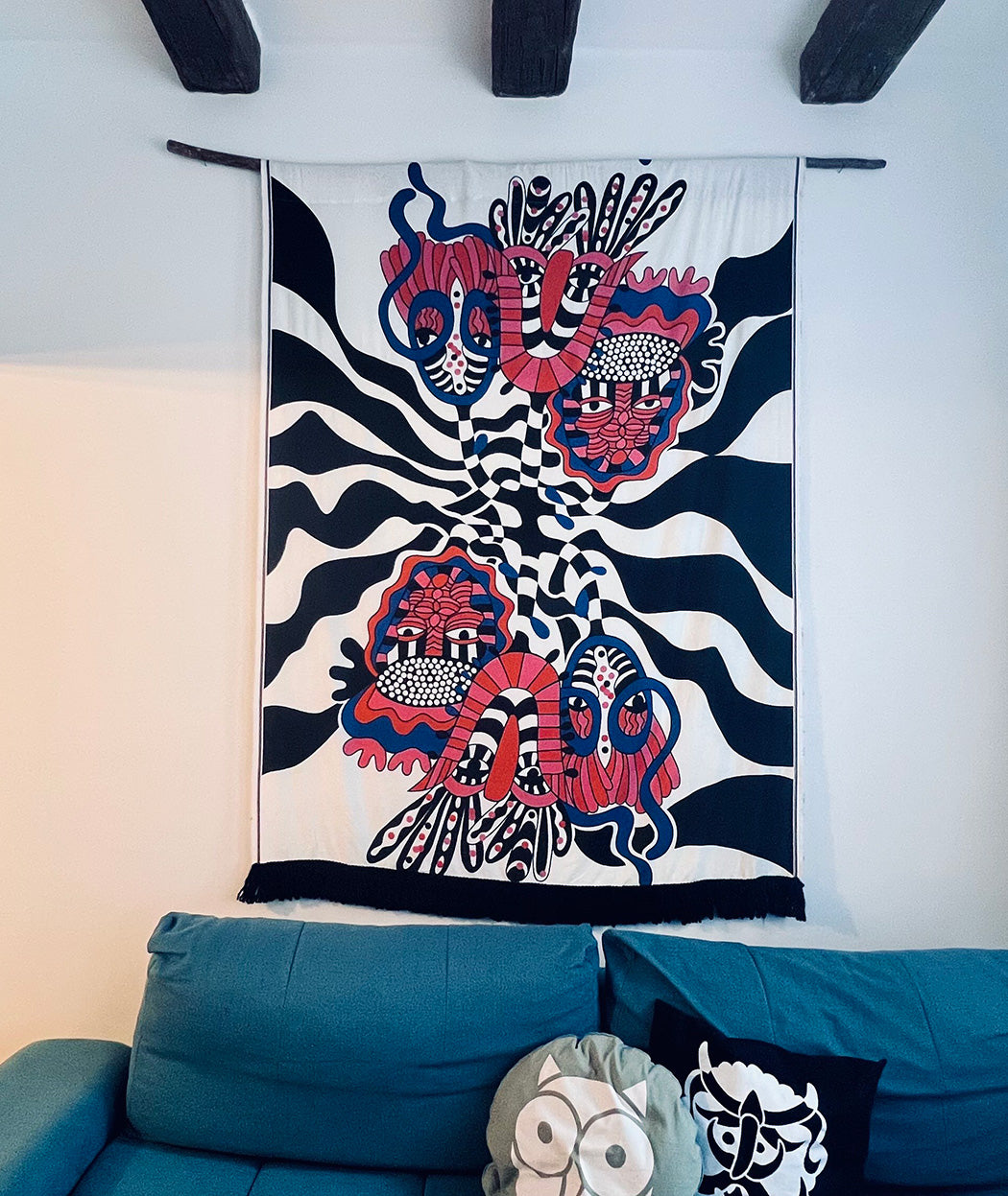 Artelie Haname textile wall panel in an interior setting